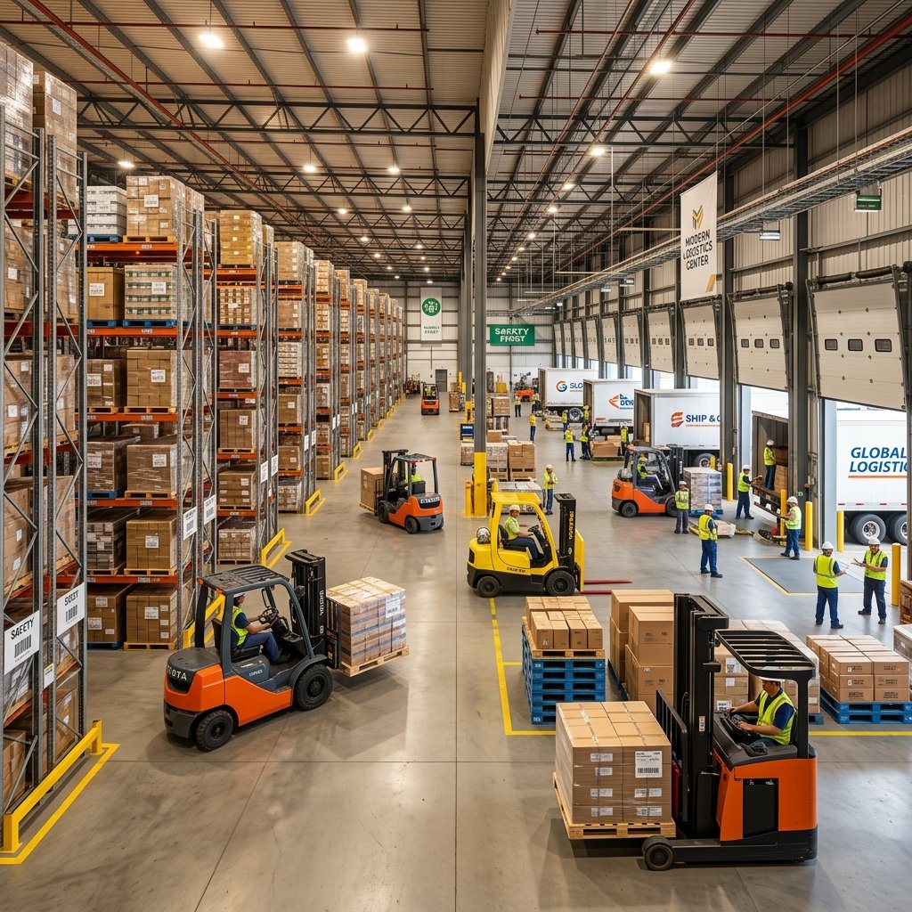 Modern Logistics Warehouse Operations